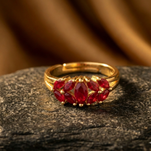 Home adjustable statement ring
